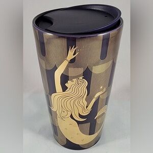 Starbucks 2020 Holiday Siren Mermaid Ceramic 12oz Travel Mug With  Lid NEW